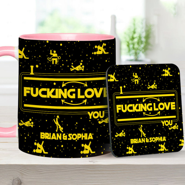I F*cking Love You - Personalized Accent Mug - Gift For Couples NL122 I F*cking Love You - Personalized Accent Mug - Gift For Couples NL122
