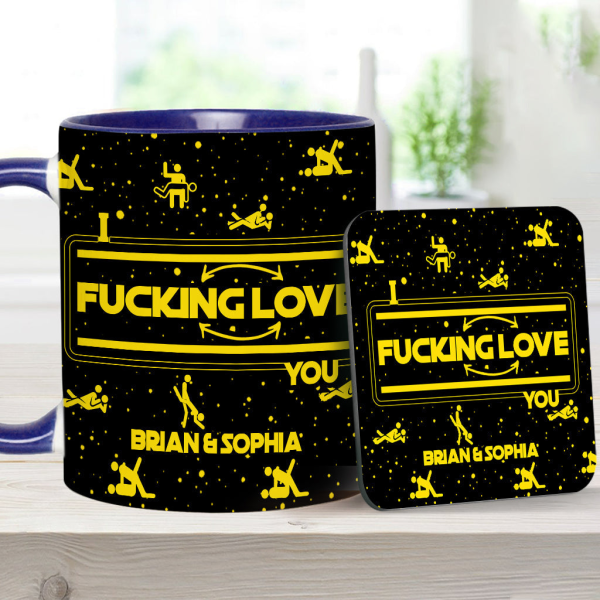 I F*cking Love You - Personalized Accent Mug - Gift For Couples NL122 I F*cking Love You - Personalized Accent Mug - Gift For Couples NL122