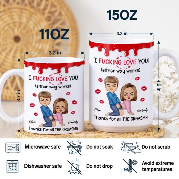 I F*cking Love You Either Way Works - Personalized White Edge-to-Edge Mug I F*cking Love You Either Way Works - Personalized White Edge-to-Edge Mug