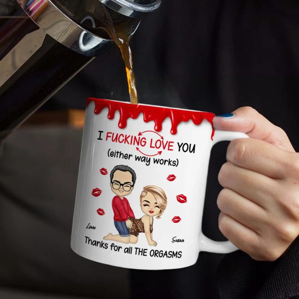 I F*cking Love You Either Way Works - Personalized White Edge-to-Edge Mug I F*cking Love You Either Way Works - Personalized White Edge-to-Edge Mug