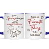 I Fcking Love You Funny Inappropriate Stick Couple - Personalized Mug - Valentine's Day Gift For Him, For Her