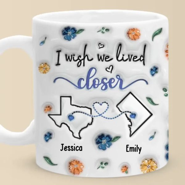 I Found A Sister By Heart - Bestie Personalized Custom 3D Inflated Effect Printed Mug - New Arrival, Gift For Best Friends, BFF, Sisters AMZ I Found A Sister By Heart - Bestie Personalized Custom 3D Inflated Effect Printed Mug - New Arrival, Gift For Best Friends, BFF, Sisters AMZ