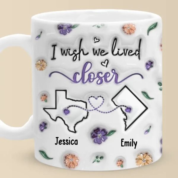 I Found A Sister By Heart - Bestie Personalized Custom 3D Inflated Effect Printed Mug - New Arrival, Gift For Best Friends, BFF, Sisters AMZ I Found A Sister By Heart - Bestie Personalized Custom 3D Inflated Effect Printed Mug - New Arrival, Gift For Best Friends, BFF, Sisters AMZ