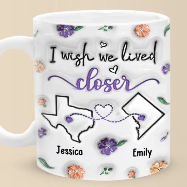 I Found A Sister By Heart - Bestie Personalized Custom 3D Inflated Effect Printed Mug - New Arrival, Gift For Best Friends, BFF, Sisters AMZ I Found A Sister By Heart - Bestie Personalized Custom 3D Inflated Effect Printed Mug - New Arrival, Gift For Best Friends, BFF, Sisters AMZ