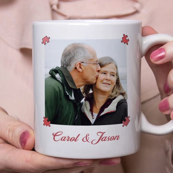 I Found My Missing Piece Personalized Custom Photo Anniversary Mug Valentine Day Gift C608