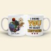 I Found You My Heart Restored, Gift For Couple, Personalized Mug, Couple Hugging Mug 02HUHN290623HH I Found You My Heart Restored, Gift For Couple, Personalized Mug, Couple Hugging Mug 02HUHN290623HH