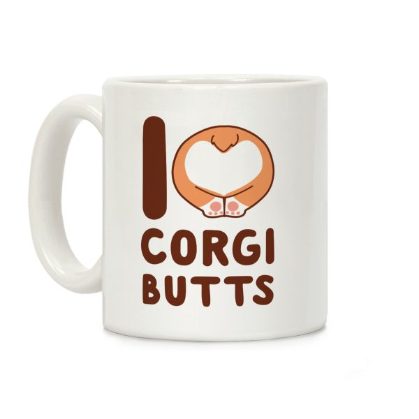 I Heart Corgi Butts Coffee Mug I Heart Corgi Butts Coffee Mug