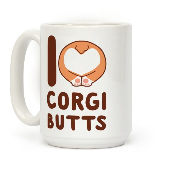 I Heart Corgi Butts Coffee Mug I Heart Corgi Butts Coffee Mug