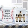 I Hit a Home Run Scoring You as my Dad Personalized Mug, Father's Day Gift for Baseball Dad