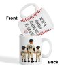 I Hit a Home Run Scoring You as my Dad Personalized Mug, Father's Day Gift for Baseball Dad