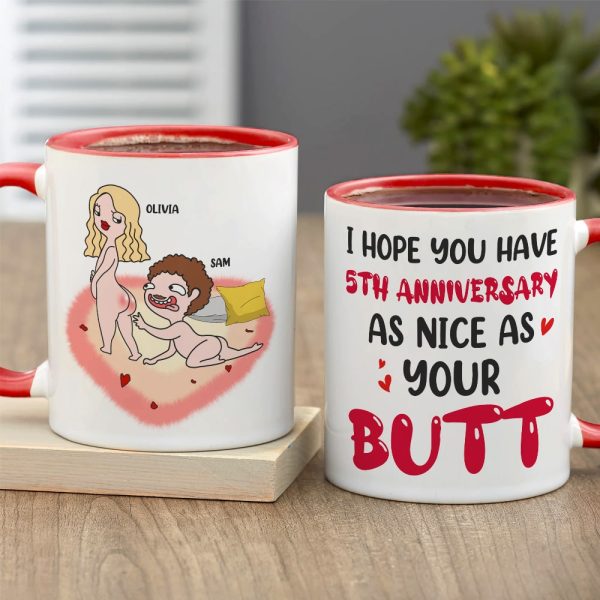 I Hope You Have Anniversary As Nice As Your Butt- Gift For Couples- Personalized Coffee Mug- Couple Anniversary Mug