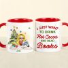 I Just Want To Drink Hot Cocoa And Read Books, Gift For Book Lover, Personalized Coffee Mug, Christmas Girl Reading Books Mug, Christmas Gift I Just Want To Drink Hot Cocoa And Read Books, Gift For Book Lover, Personalized Coffee Mug, Christmas Girl Reading Books Mug, Christmas Gift