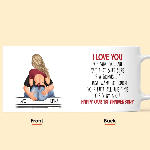 I Just Want To Touch Your Butt - Personalized Mug