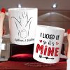 I Licked It So It's Mine Personalized Naughty Couple Tumbler, Gift For Couple