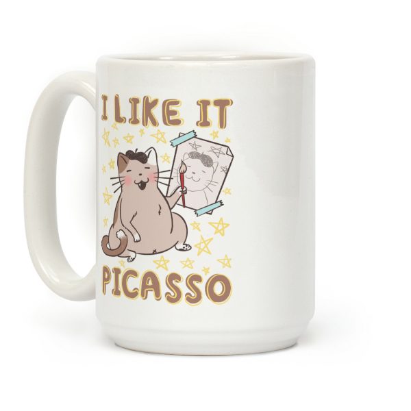 I Like It Picasso Cat Parody Coffee Mug I Like It Picasso Cat Parody Coffee Mug