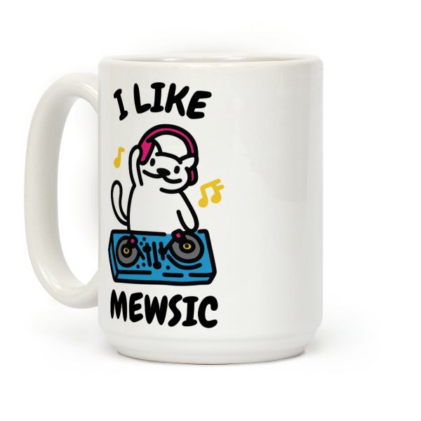I Like Mewsic Coffee Mug I Like Mewsic Coffee Mug