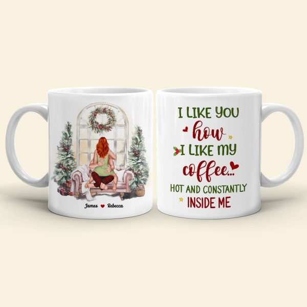 I Like You How I Like My Coffee, Couple Gift, Personalized Accent Mug, Funny Couple Mug, Christmas Gift I Like You How I Like My Coffee, Couple Gift, Personalized Accent Mug, Funny Couple Mug, Christmas Gift