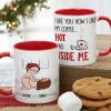 I Like You How I Like My Coffee Hot And Inside Me, Personalized Couple Mug - Gift For Couple