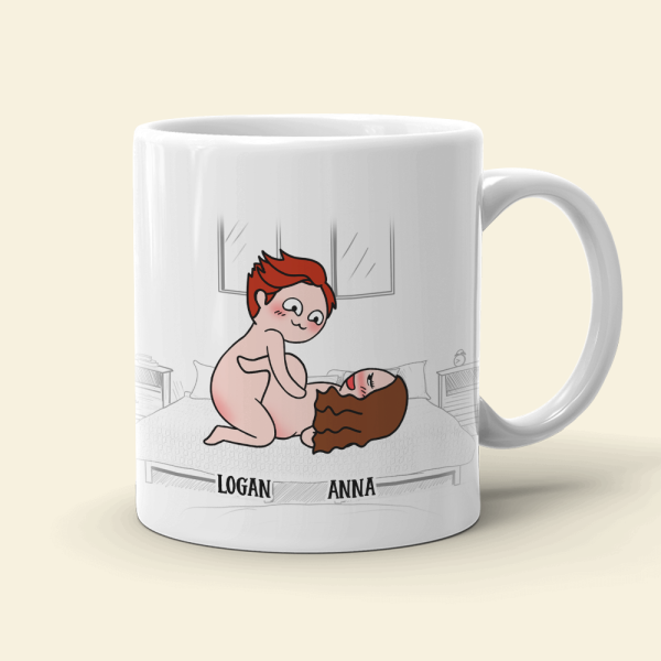 I Like You How I Like My Coffee Hot And Inside Me, Personalized Couple Mug - Gift For Couple