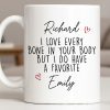I Love Every Bone In Your Body, Favorite Hearts Design - Personalized Custom Coffee Mug - CPL1294_MG I Love Every Bone In Your Body, Favorite Hearts Design - Personalized Custom Coffee Mug - CPL1294_MG