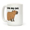 I Love My Cat Capybara Coffee Mug I Love My Cat Capybara Coffee Mug