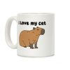I Love My Cat Capybara Coffee Mug I Love My Cat Capybara Coffee Mug