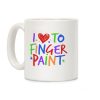 I Love To Finger Paint Couples 1 Coffee Mug I Love To Finger Paint Couples 1 Coffee Mug
