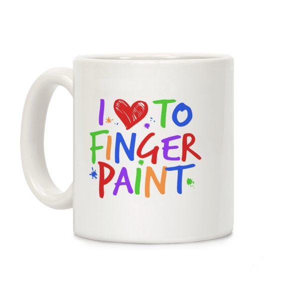 I Love To Finger Paint Couples 1 Coffee Mug I Love To Finger Paint Couples 1 Coffee Mug