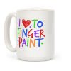 I Love To Finger Paint Couples 1 Coffee Mug I Love To Finger Paint Couples 1 Coffee Mug