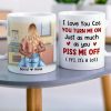 I Love You Cos You Turn Me On Personalized Naughty Couple Mug, Gift For Couple