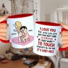 I Love You for Who You Are But That Butt Sure is A Bonus - Personalized Butt Couple Mug - Gift For Couple