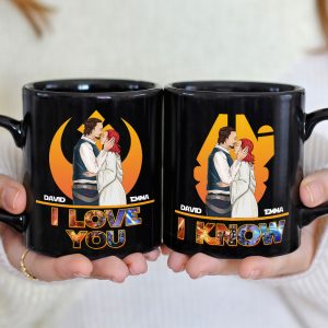 I Love You, Gift For Couple, Personalized Mug, Couple Kissing Mug, Couple Gift 06HUTI270423TM