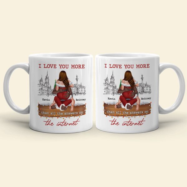 I Love You More, Personalized Coffee Mug, Christmas Gifts For Couple
