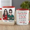 I Love You More Than All The Stars Personalized Mom And Daughter Mug - Christmas Gift