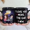 I Love You More The End I Win Personalized Funny Raining Couple Coffee Mug Gift For Couple