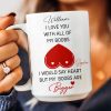I Love You With All Of My Boobs I Would Say Heart But My Boobs Are Bigger - Personalized Mug I Love You With All Of My Boobs I Would Say Heart But My Boobs Are Bigger - Personalized Mug