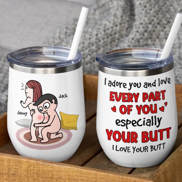 I Love Your Butt - Personalized Couple Mug -Funny Gift For Couple