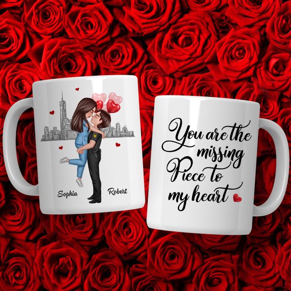 I Met You I Like You Couple Hugging Kissing Gifts by Occupation Gift For Her Gift For Him Firefighter, Nurse, Police Officer Personalized Mug