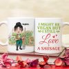 I Might Be Vegan But I Still Love A Sausage - Personalized Vegan Gardening Mug - Gift For Vegan
