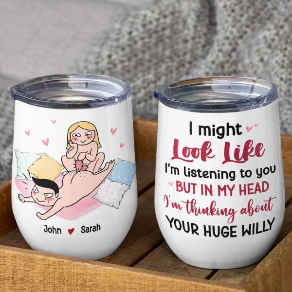 I Might Look Like I'm Listening To You, Gift For Couple, Personalized Mug, Funny Couple Coffee Mug, Couple Gift I Might Look Like I'm Listening To You, Gift For Couple, Personalized Mug, Funny Couple Coffee Mug, Couple Gift