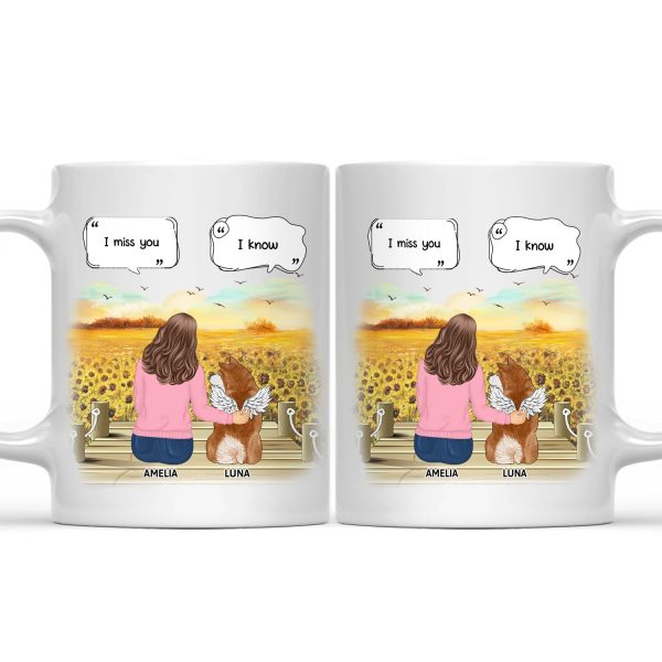 I Miss You - Memorial Gift For Dog Lovers, Dog Mom, Dog Dad - Personalized Mug I Miss You - Memorial Gift For Dog Lovers, Dog Mom, Dog Dad - Personalized Mug