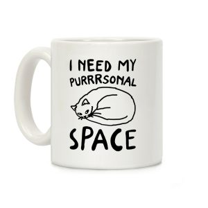 I Need My Purrrsonal Space Coffee Mug