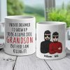 I Never Dreamed I'd Grow Up To Be A Super Cool Grandson - Personalized Mug I Never Dreamed I'd Grow Up To Be A Super Cool Grandson - Personalized Mug