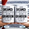 I Never Dreamed I'd Grow Up To Be An Awesome Grandson, Feather - Personalized Custom Coffee Mug - GSN054_MG