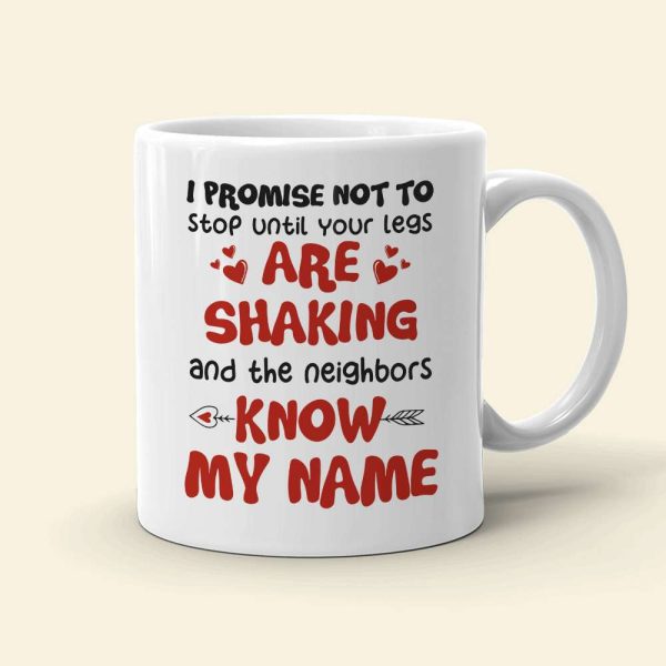 I Promise Not To Stop, Personalized Mug, Gifts For Naughty Couple