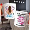 I Promise To Always Make Your Panties Wet, Personalized Mug, Naughty Gift For Couple
