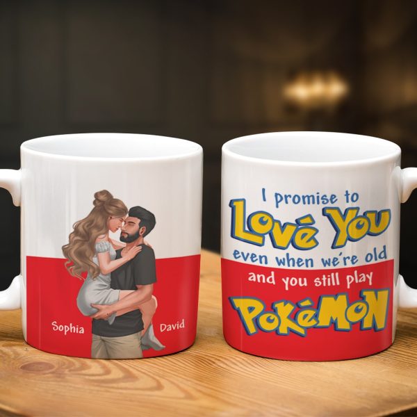 I Promise To Love You Even When We're Old-Personalized White Edge-to-edge mug-Couple Gift-03ohpo261223da