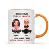 I Smile Because You Are My Daughter - Personalized Mug - Funny Christmas Gift from Dad to Daughter