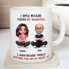 I Smile Because You Are My Daughter - Personalized Mug - Funny Christmas Gift from Dad to Daughter