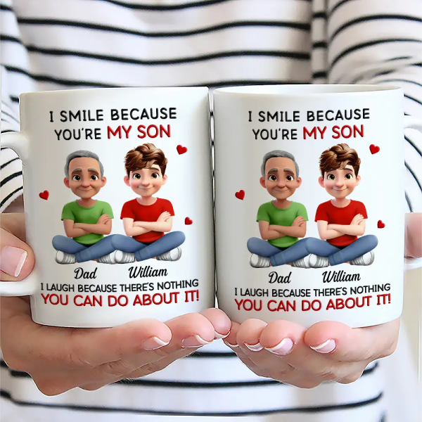 I Smile Because You Are My Daughter - Personalized Mug I Smile Because You Are My Daughter - Personalized Mug